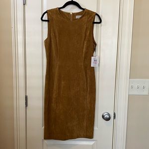 Beautiful NEW with tags Calvin Klein Suede like Dress 💕